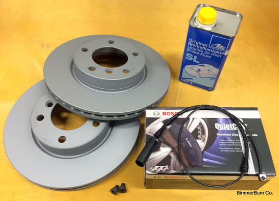 1-00400) Zimmerman Coat Z 286mm Front Brake Disc Set BMW E36