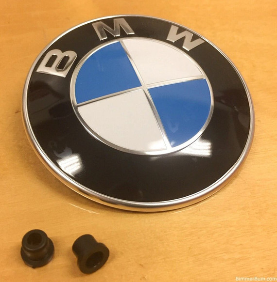 E85 Z4 Roadster Trunk Emblem Roundel Kit | 51148132375 with grommets