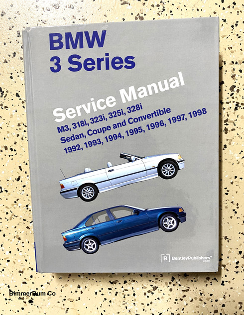 Front Cover - Bentley BMW E36 3-Series Service and Repair Manual (B398) from BimmerBum Co