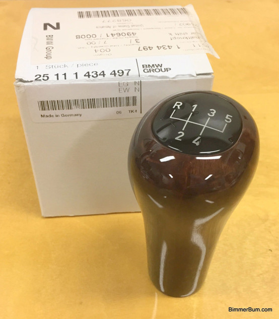 Genuine-BMW-25111434497-Myrtle-Wood-Weighted-Shift-Knob-5-Speed