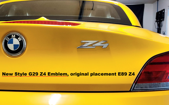 (4-00020) Genuine BMW Z4 logo emblem for G29 sDrive 30i (51147458229)