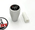 (5-00521) HRB Billet Aluminum 6-Speed Shift Knob w/adapter