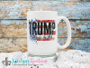 Trump God Bless the USA - 15oz Ceramic Coffee Mug