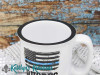 Law Enforcement - 13oz Ceramic Camp Style Personalized Mug