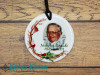 Personalized Cardinal Memorial Photo Christmas Ornament - 2 Sided