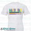 Mardi Gras Subway Text - Adult Short or Long Sleeve Tee - Ash