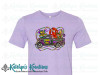 Mardi Gras Truck with Crawfish - Adult Short or Long Sleeve Tee - Dark Lavender