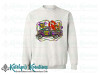 Mardi Gras Truck with Crawfish -  Adult Crewneck Sweatshirt - White