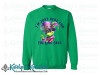 I'm Just Here for the King Cake -  Adult Crewneck Sweatshirt - Irish Green