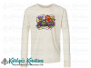 Mardi Gras Truck with Crawfish - Youth Jersey Long Sleeve Tee - Natural