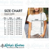 Gildan 64000 - Sizing Chart - Unisex Short Sleeve Tee