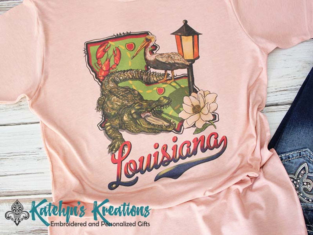 Louisiana Vintage Retro T-shirt Gift Louisiana Tee Retro 