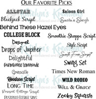 Our Favorite Font Picks