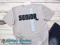 Senior Tees with the Year and Mascot Name - Unisex Tees - Back View