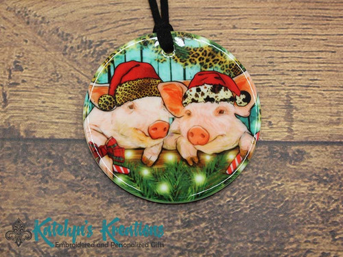 Farm Pigs - Ceramic Ornament