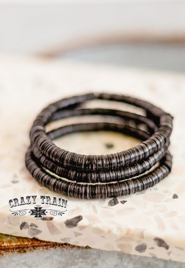 Black Time Stopper Bracelet by Crazy Train