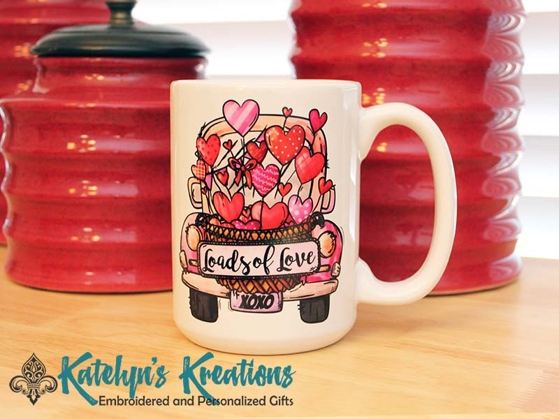 Valentines Day "Loads of Love" - 15oz Ceramic Mug