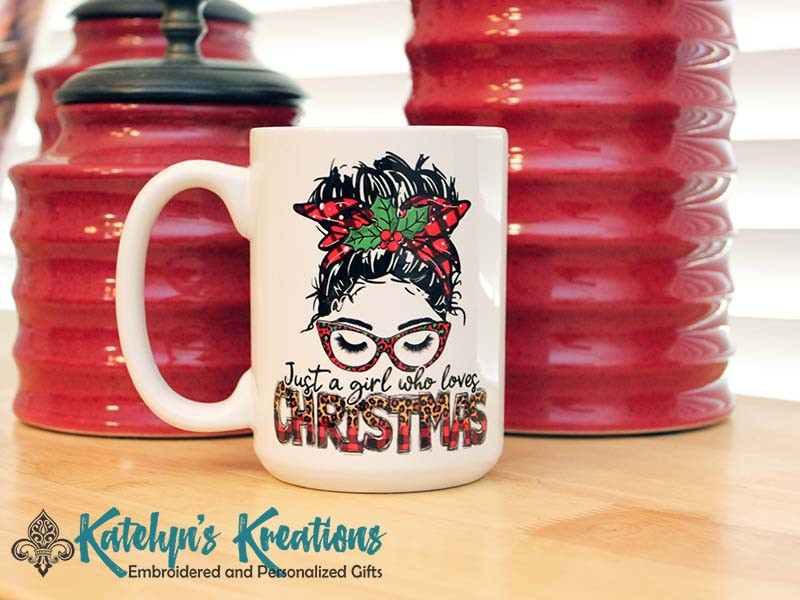 Just a Girl Who Loves Christmas - 15oz Ceramic Mug