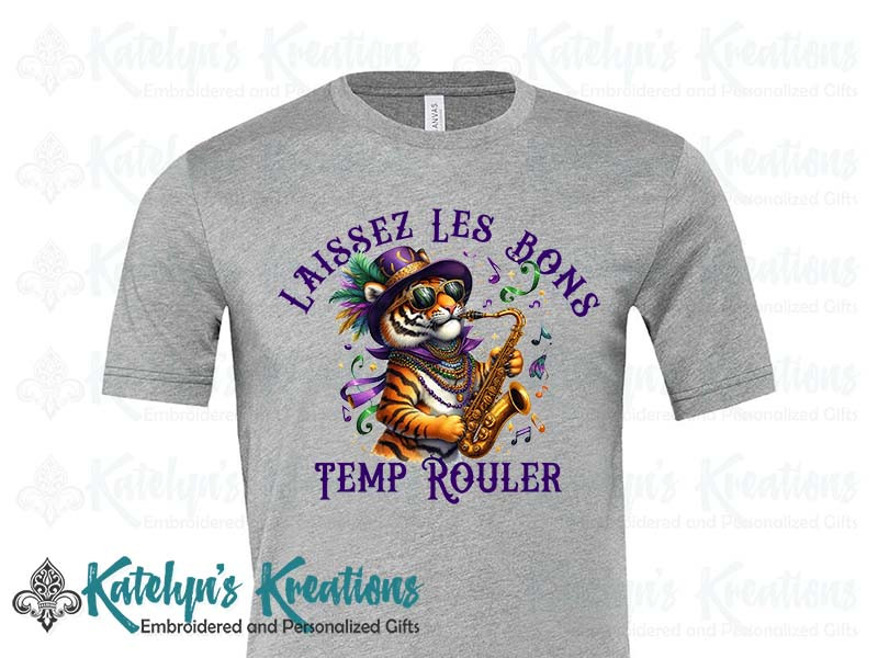 Laissez Les Bons Temps Rouler - Jersey Short Sleeve Tee - Athletic Grey