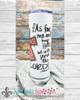 As for Me and My House we will serve the Lord - 20oz Skinny Stainless Steel Tumbler