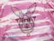 Easter Bunny with Glasses - Ladies Bleached Tee