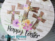 Crosses "Happy Easter" Door Hanger