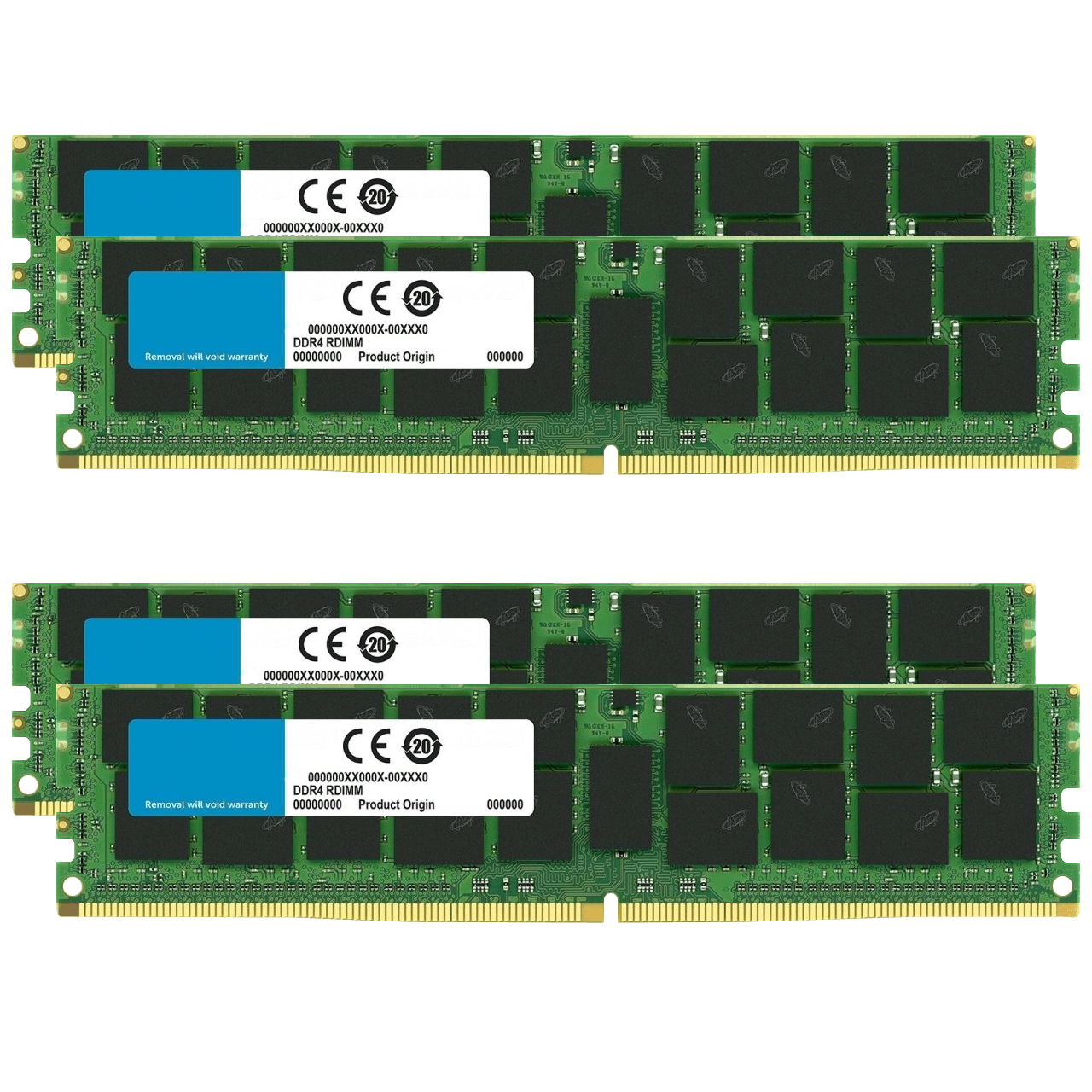 DDR4 サーバ用ECCメモリ32GBx4 合計128GB 128GB (4 x 32GB) DDR4 ECC RDIMM Server Memory