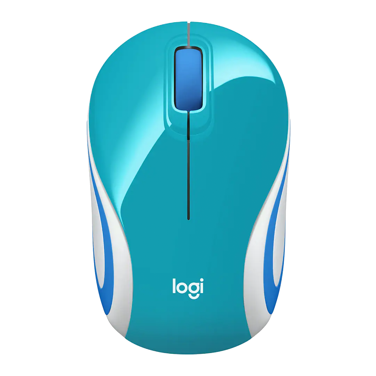 Logitech M187 Mini Wireless Mouse, Bright Teal