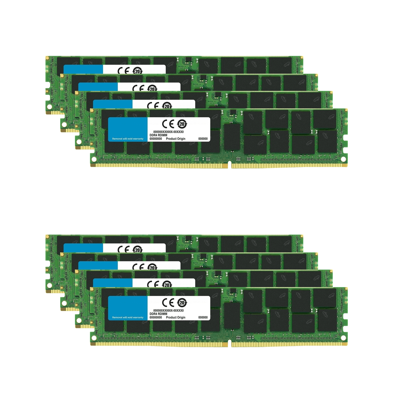 256GB (8x32GB) DDR4 ECC RDIMM Server Memory