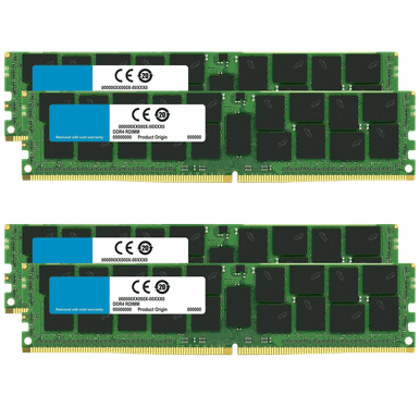 64GB (4 x 16GB) DDR4 ECC RDIMM Server Memory