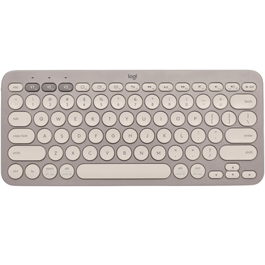 Logitech K380 Multi-Device Bluetooth Keyboard, Sand