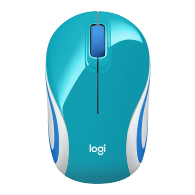 Logitech M187 Mini Wireless Mouse, Bright Teal