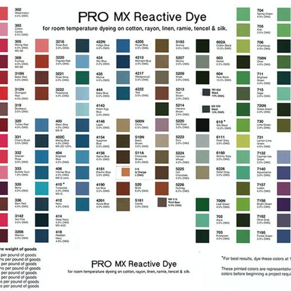 PRO MX Fiber Reactive Dye  731 Lemon/Lime Green - PRO Chemical & Dye