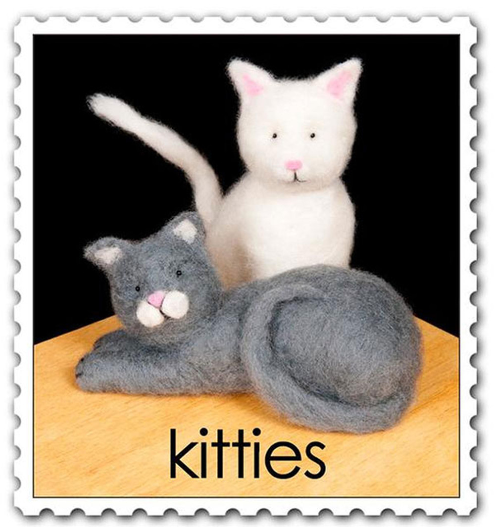 WoolPets Needle Felting Kit - Kitties