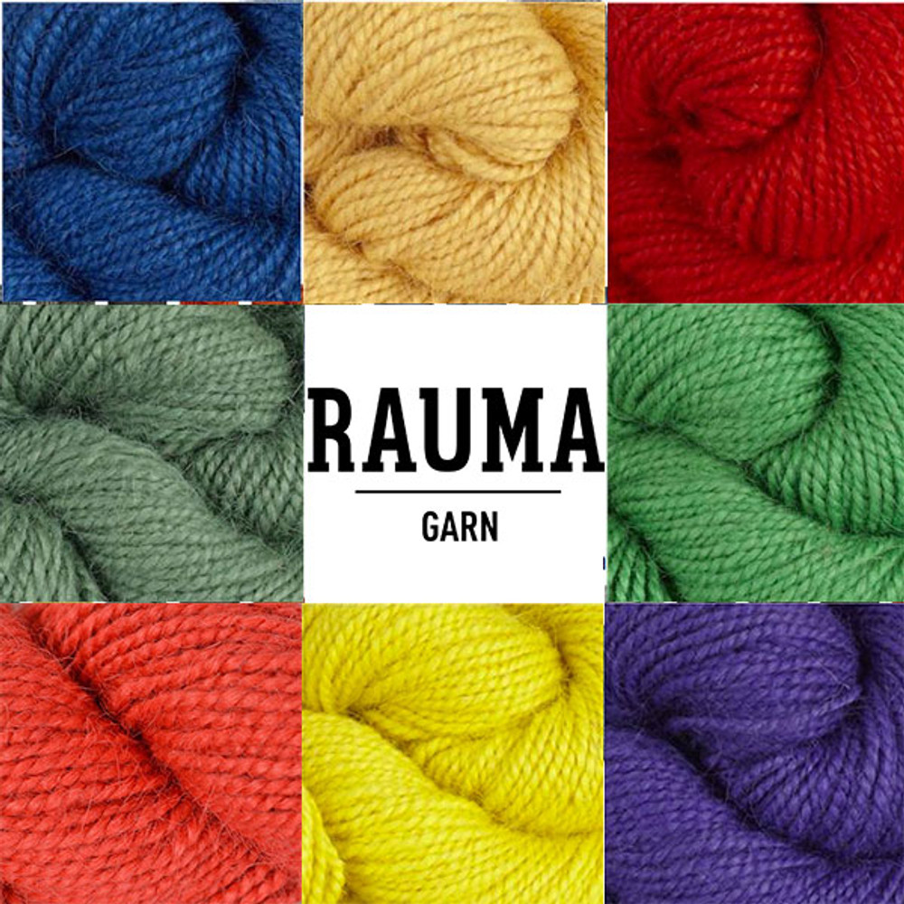 Norwegian Wool Rug Yarn, Rauma Ryegarn Heathered Dark Grey