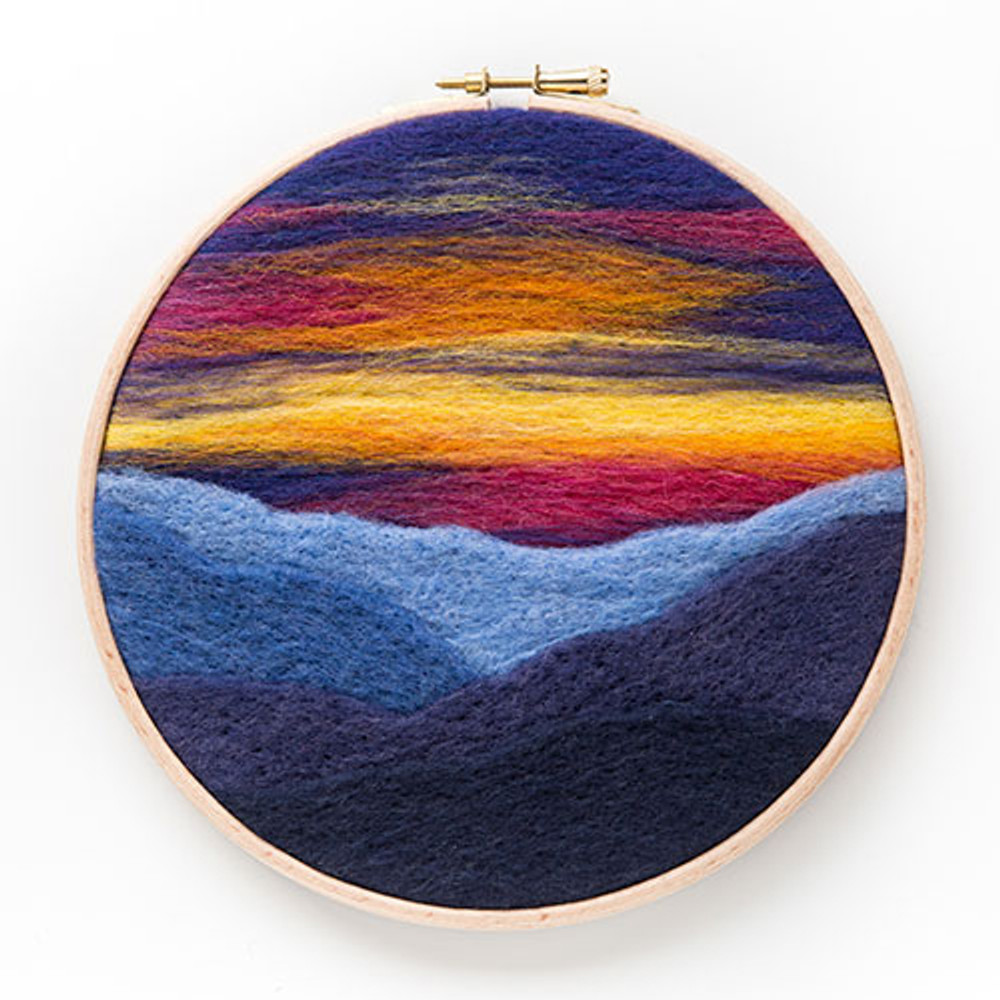 Painting with WOOL and NEEDLES?! *satisfying needle felted art* 