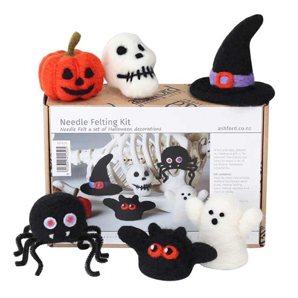 Imzay Needle Felting Kit For Beginners, With 7pcs Photo Instructions, Make  Pumpkin, Black Cat, Black Bat And Halloween Ghost - Felt Diy Package -  AliExpress