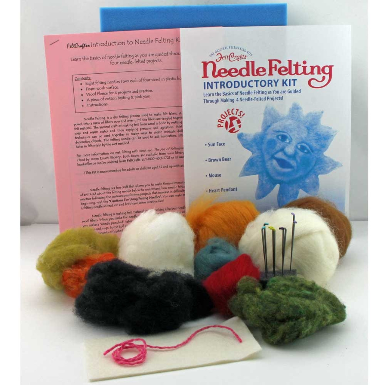 Complete Beginner Punch needle kit. Including practice fabric & yarn. Craft  kit. Needle punching