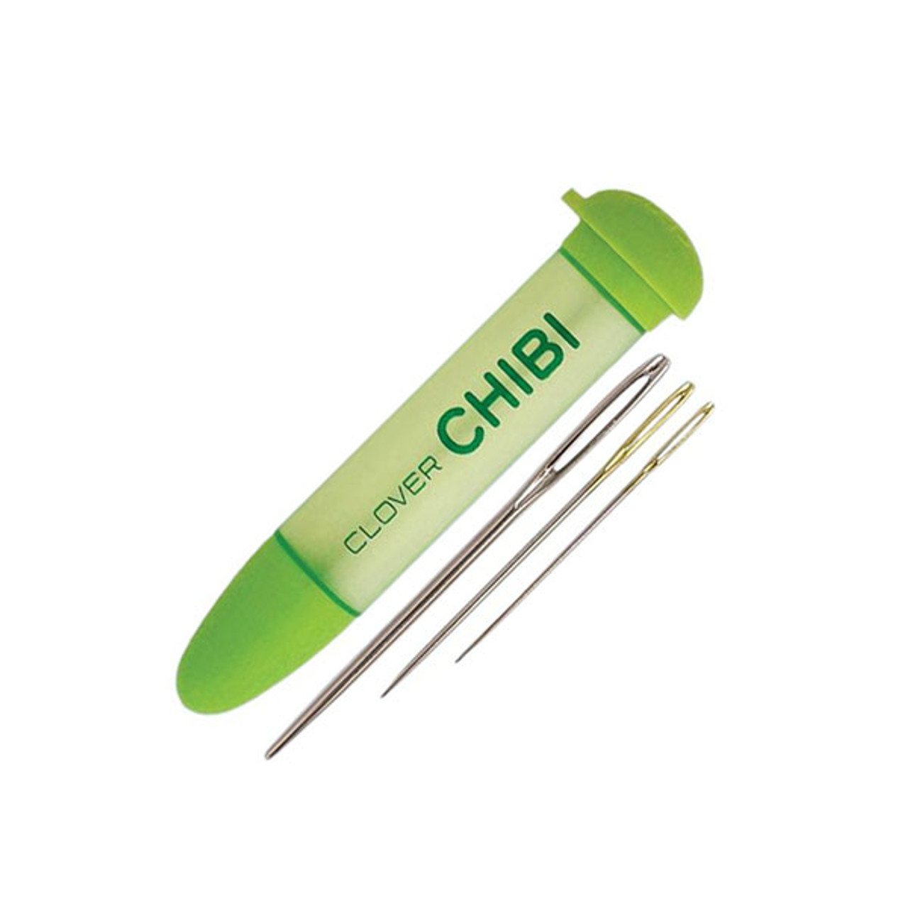 chibi darning needles (green case) — String Theory Yarn Co