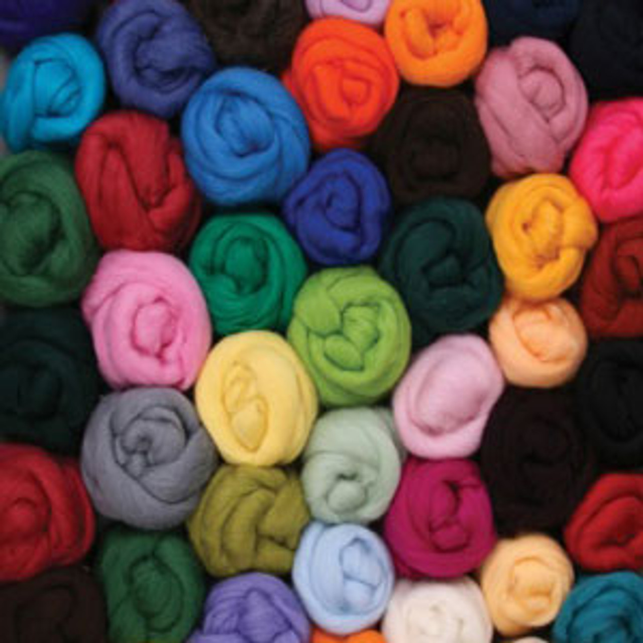 Corriedale wool roving from Ashford, multi color fiber packs for spinning  or felting, free shipping offer