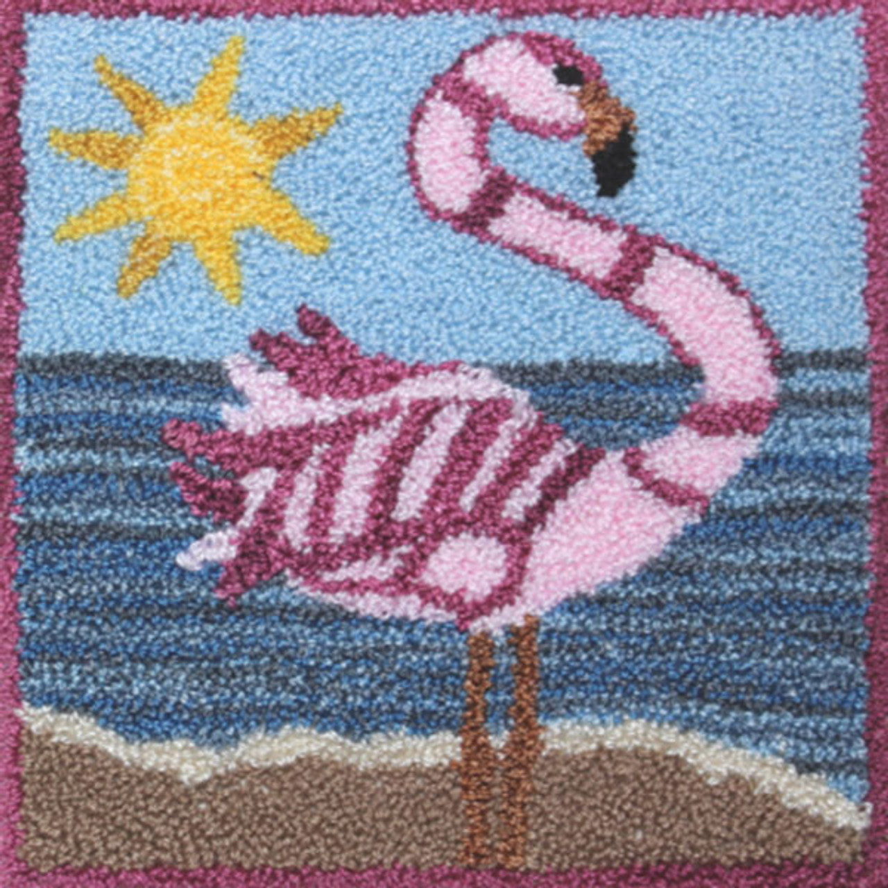 Punch Needle Kit Felicity Flamingo The Woolery