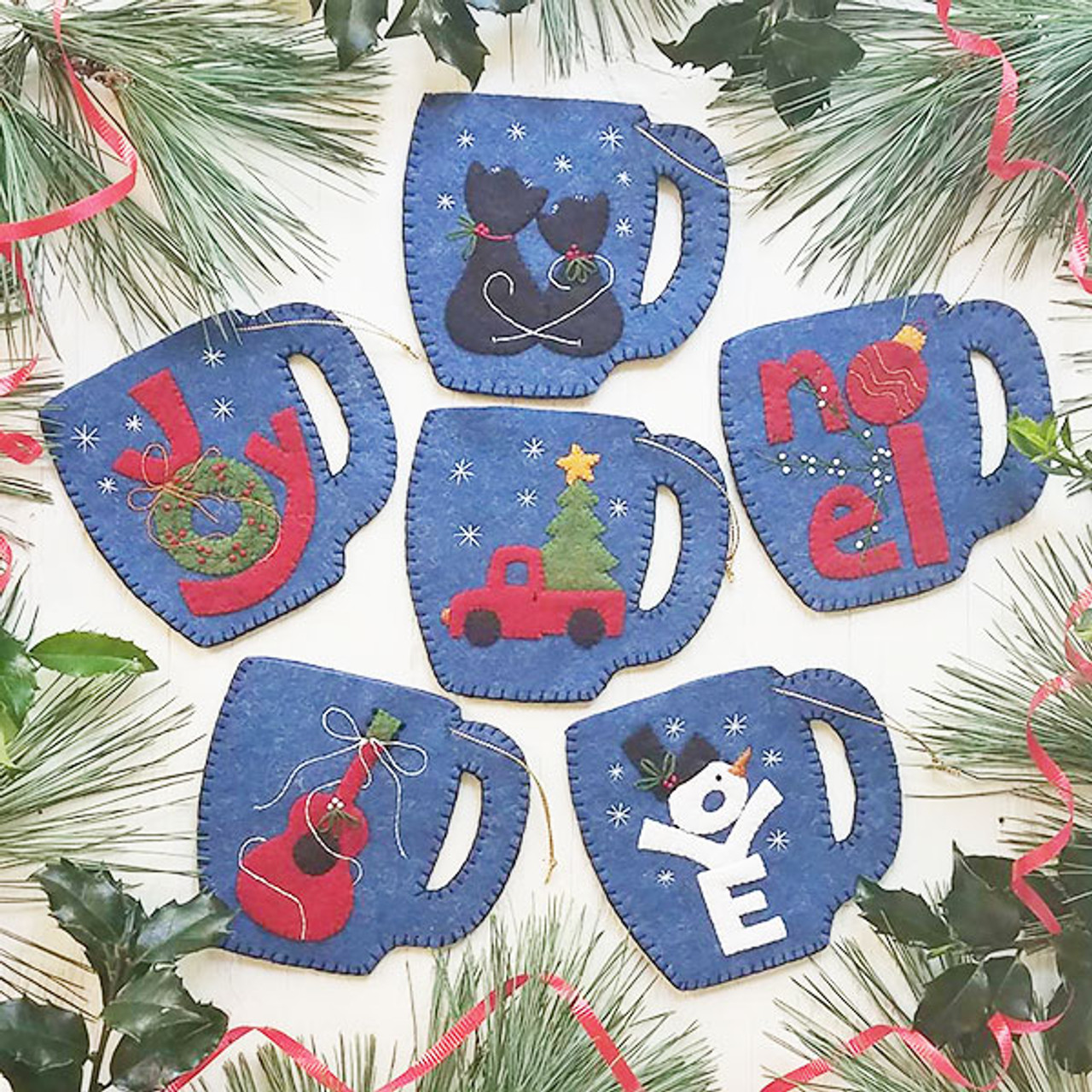 Felt Ornament Kit - Merry Mugs