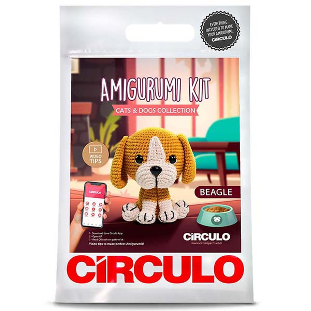 Crochet Kits - Amigurumi Art Cats & Dogs Kit - Poodle