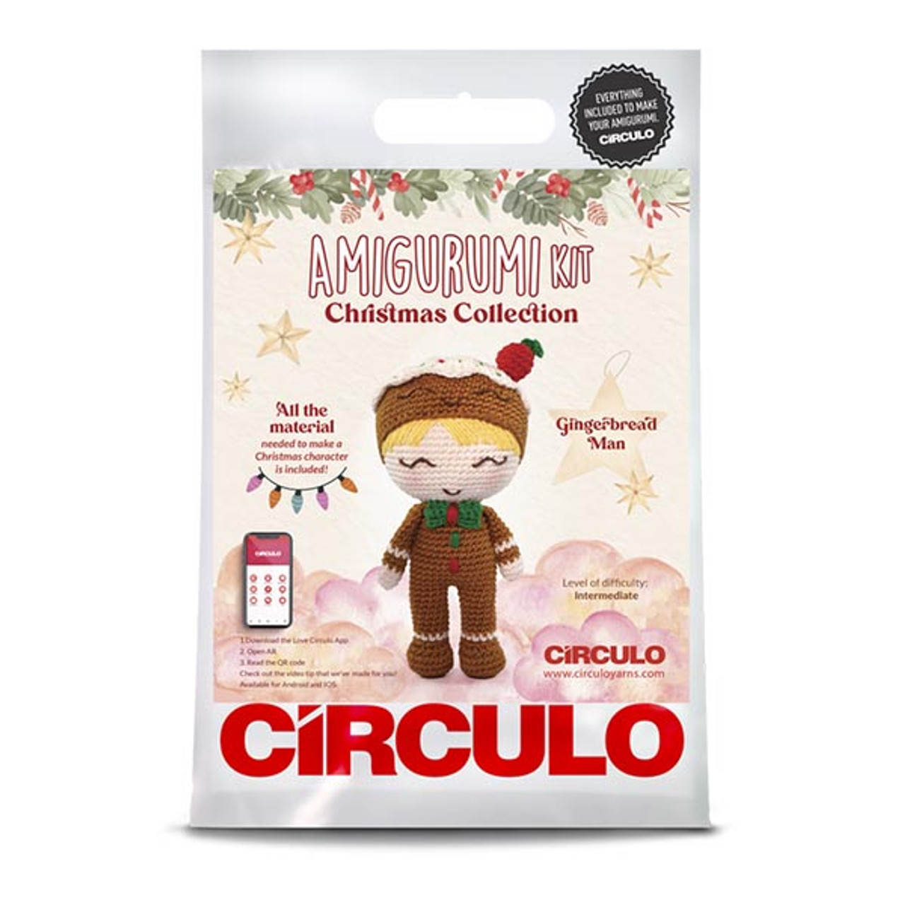Circulo Amigurumi Kit - Gingerbread Man 2023