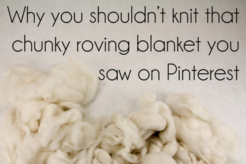 Don't Knit That Chunky Roving Blanket  on Pinterest