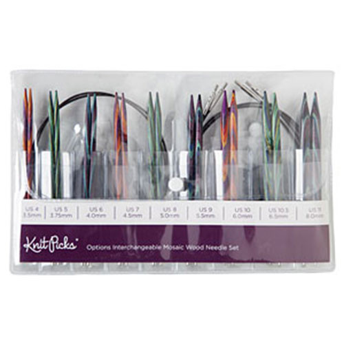 Knit Picks Caspian Knitting Needles 10 In Size 8, Interchangeable Size 9,  Cables