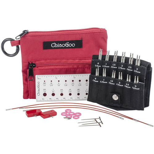 ChiaoGoo Twist Red Lace Interchangeable Needle Set, Shorties 2 & 3 – Wool  and Company