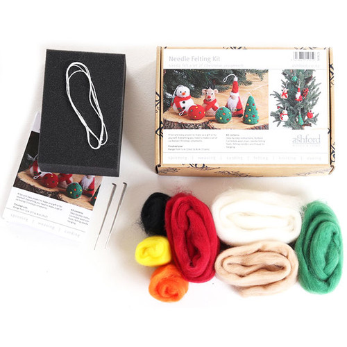 Ashford Needle Felting Kit - Christmas Ornaments