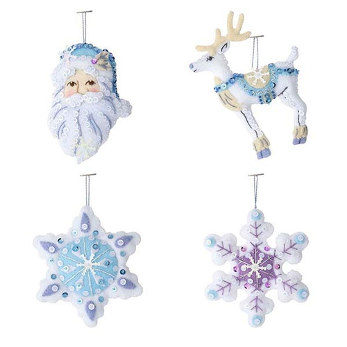 Felt Applique Ornament Kit - Winter Wonderland