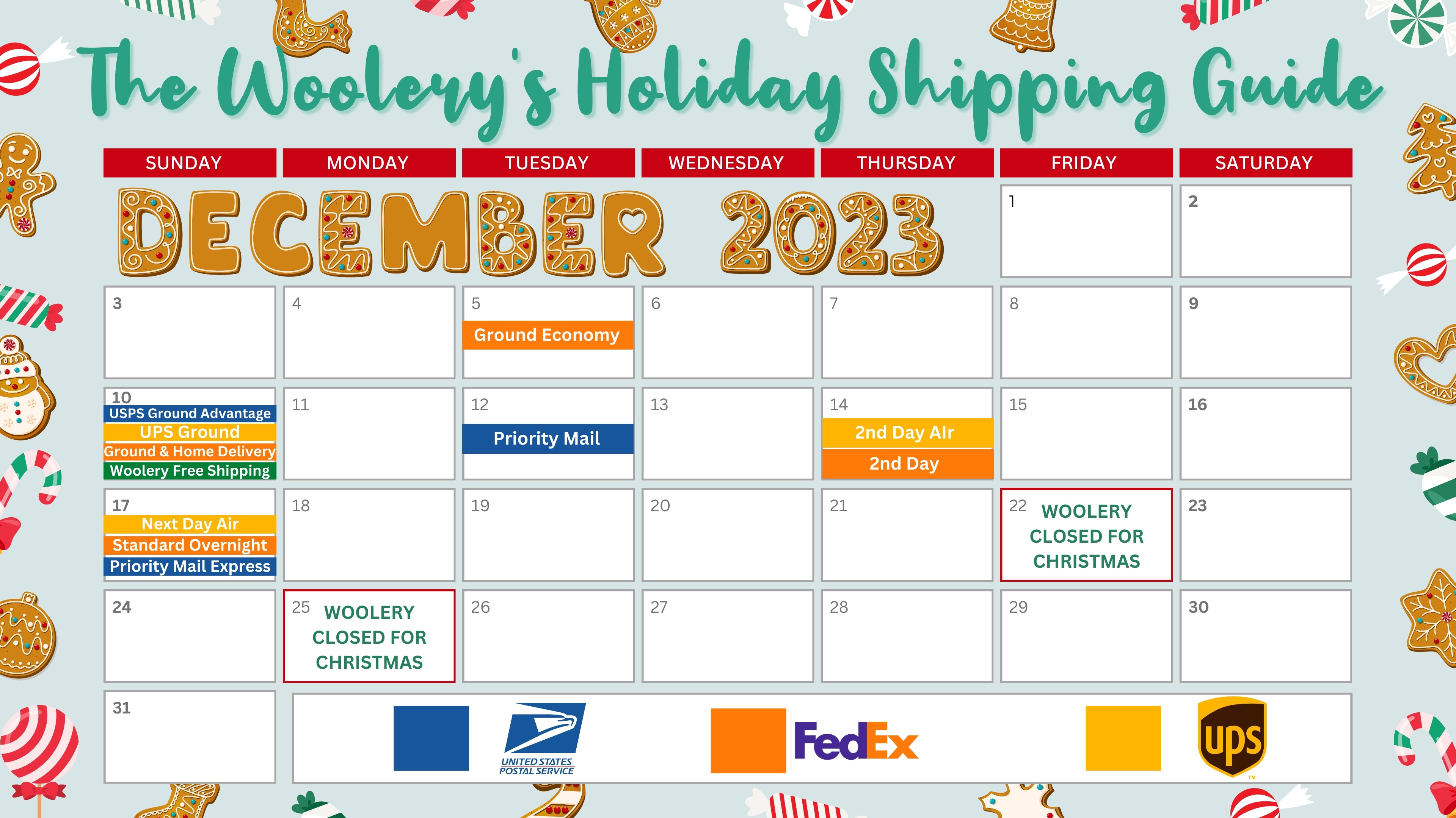 HOLIDAY SHIPPING GUIDE  - UltraPoi